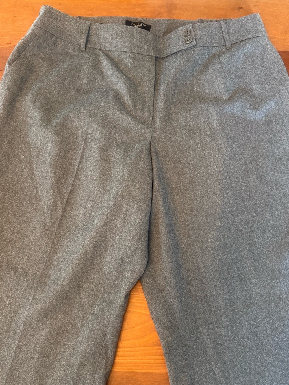 TALBOTS Women’s Heritage Grey Wool pants Size 18W NWOT
